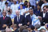 Infantino, presidente da FIFA, assistiu ao duelo entre Argentina e Cabo Verde