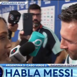Messi abordou Sofi Martínez na zona mista após o jogo entre Argentina e Cabo Verde