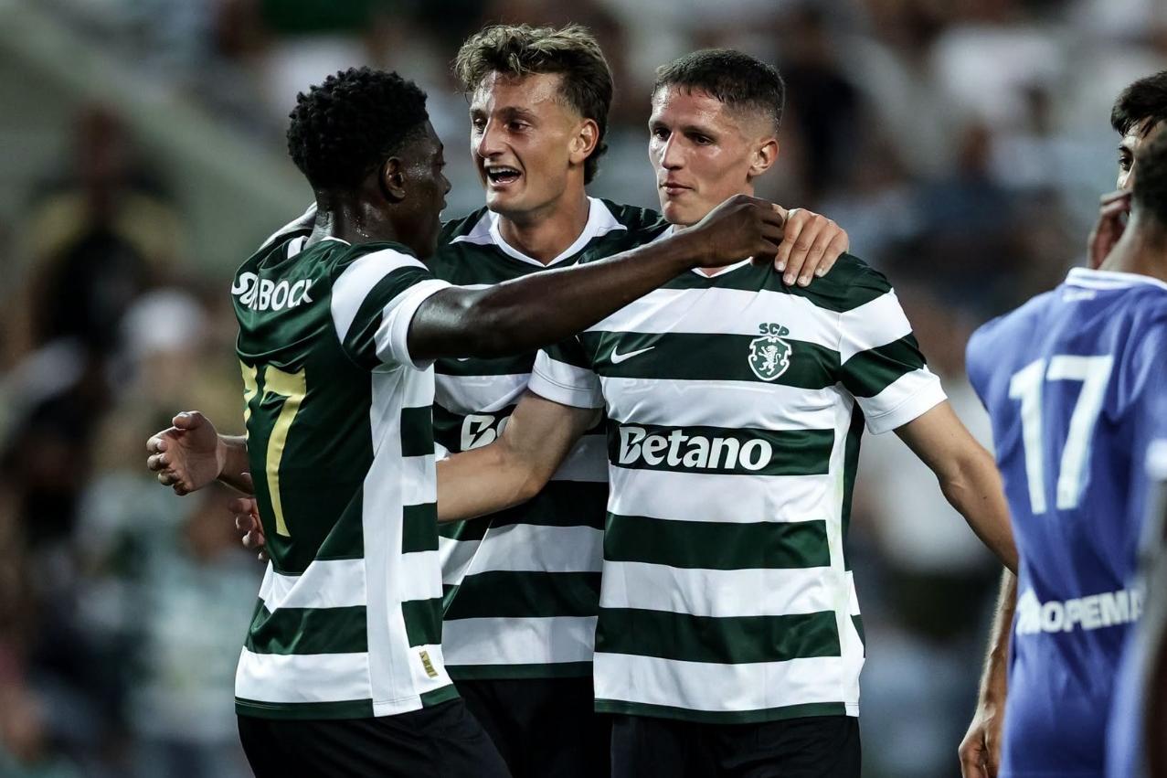 Issa Doumbia, SIlas Andersen e Sergi Altimira são reforços do Sporting para 2026/27 - Foto: Sporting CP