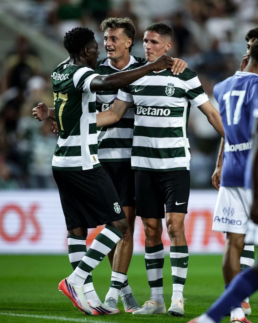 Issa Doumbia, SIlas Andersen e Sergi Altimira são reforços do Sporting para 2026/27 - Foto: SPORTING CP