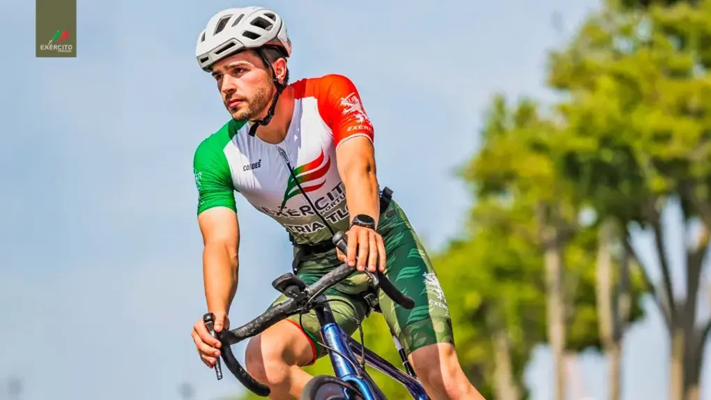 Tiago Rodrigues, triatleta português. Foto: Exército