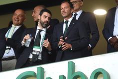 O vice-presidente financeiro do Sporting, Francisco Salgado Zenha, e o presidente dos leões, Frederico Varandas em Alvalade - FOTO: Miguel Nunes/A BOLA
