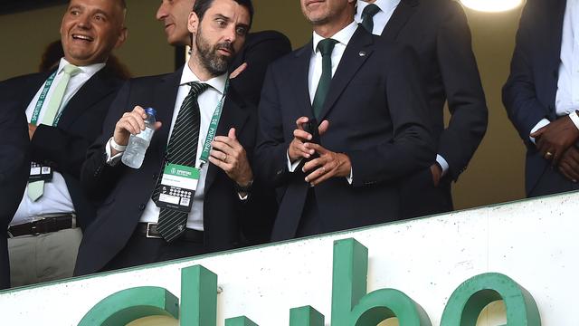 O vice-presidente financeiro do Sporting, Francisco Salgado Zenha, e o presidente dos leões, Frederico Varandas em Alvalade - FOTO: Miguel Nunes/A BOLA