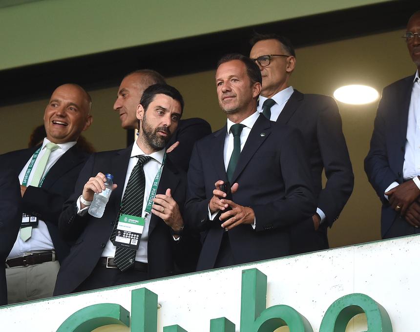 O vice-presidente financeiro do Sporting, Francisco Salgado Zenha, e o presidente dos leões, Frederico Varandas em Alvalade - FOTO: Miguel Nunes/A BOLA
