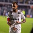 Neymar com a camisola do Santos