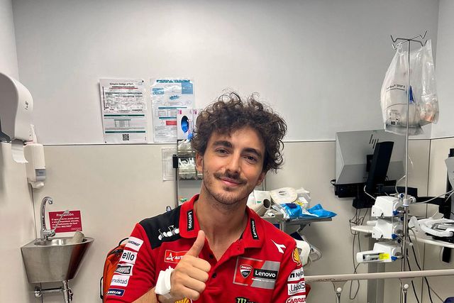 Bagnaia sem lesões graves