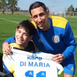 Di María surpreende adepto com paralisia cerebral (vídeos)