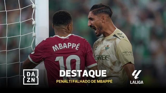 Mbappé falha penálti e é provocado pelo guarda-redes do Betis!