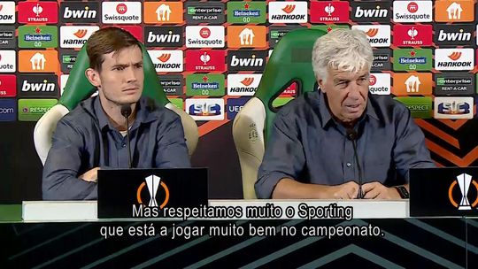 Gasperini: «Não vejo pontos fracos no Sporting»