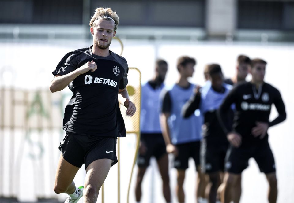 Sporting: treino de recuperação para os titulares com a Atalanta