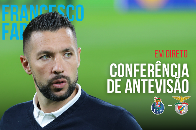 EM DIRETO: siga a antevisão de Francesco Farioli ao FC Porto-Benfica