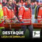 Cotovelada de colega de equipa deixa Grimaldo a sangrar (vídeo)