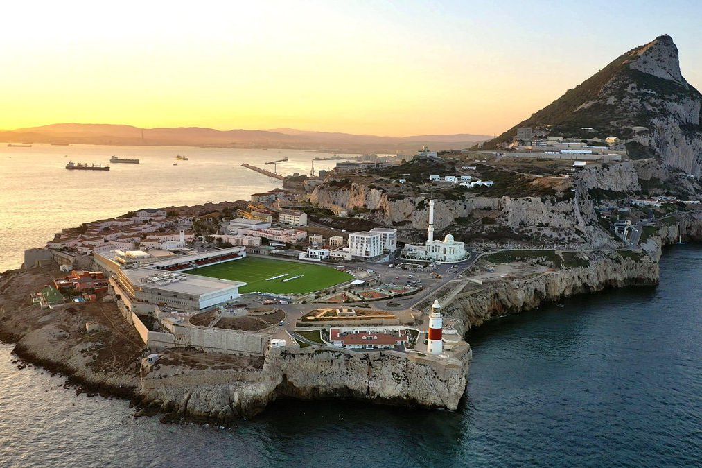 Estádio Europa Point, em Gibraltar - Foto: Divulgação