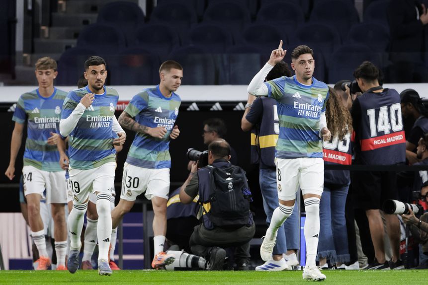 Aquecimento do Real Madrid-Villarreal