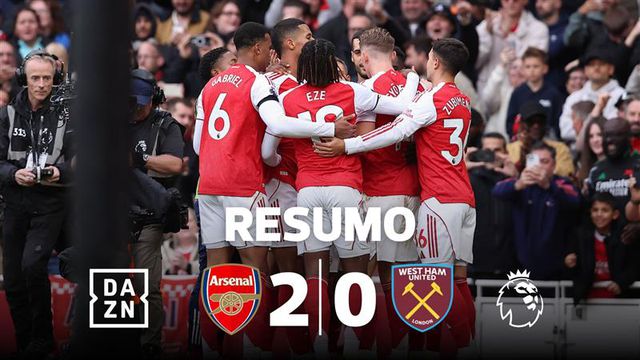 Rice e Saka decidiram dérbi londrino contra Espírito Santo