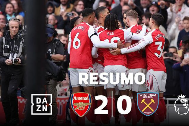 Rice e Saka decidiram dérbi londrino contra Espírito Santo