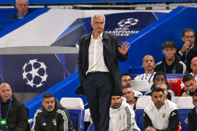 José Mourinho, treinador do Benfica
