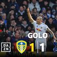 E quando o Leeds marcou com duas bolas em campo?
