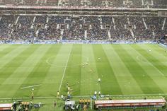 Jogadores de Portugal entram para aquecimento