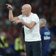 Stale Solbakken, selecionador da Noruega, durante o jogo com Portugal - Foto: EPA/MANUEL FERNANDO ARAUJO