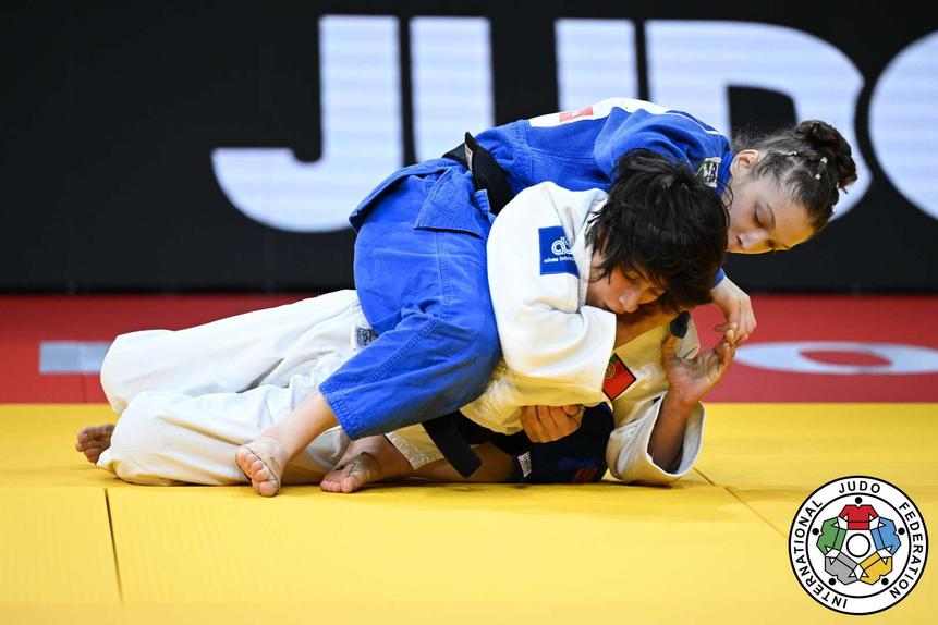 Catarina Costa foi eliminada dos Mundiais pela francesa Shirine Boukli - Foto: FI Judo