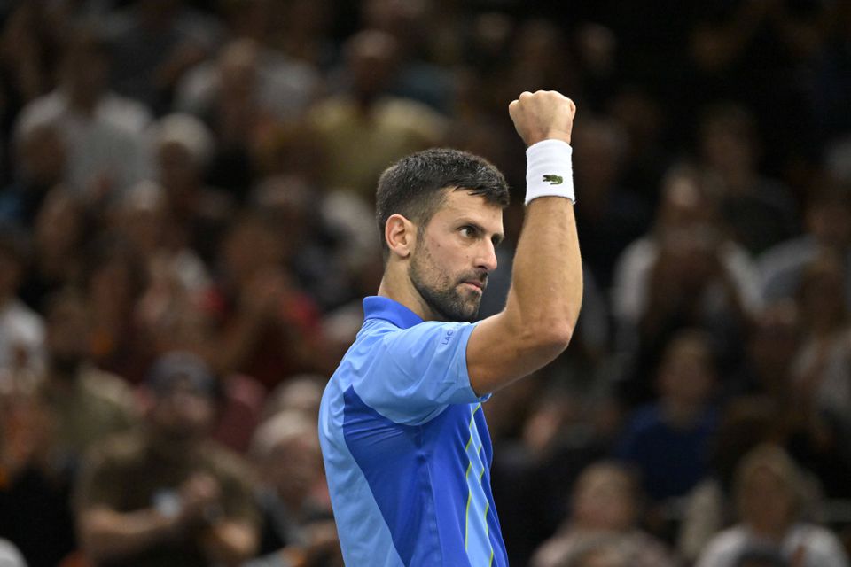 Djokovic resiste a Rublev e está na final do Masters 1000 de Paris