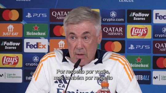 Ancelotti: «Não tenho vontade nenhuma de falar de futebol»