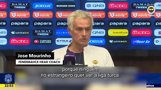 Mourinho arrasa Liga turca: «Cheira mal»