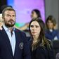 David Beckham e a sua esposa, Victoria