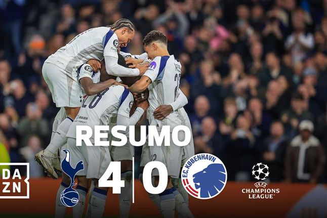 O golo do ano, a estreia de Palhinha e muito sumo na goleada do Tottenham