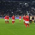 Benfica celebra vitória em Turim na última jornada da fase de liga da Champions 2024/25