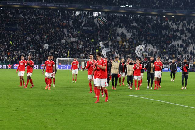 Benfica celebra vitória em Turim na última jornada da fase de liga da Champions 2024/25