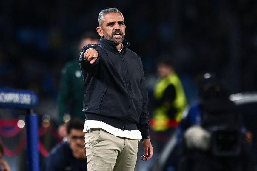 Rui Borges em Nápoles: Sporting nunca ganhou em Itália - Foto: IMAGO