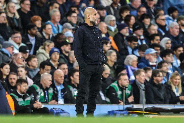 Pep Guardiola, treinador do Manchester City