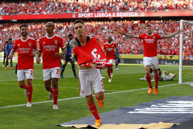 Grimaldo nos tempos do Benfica (Foto: MIGUEL NUNES)