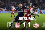 Olympiakos cede empate num golo que iguala recorde de Cristiano Ronaldo