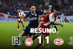 Olympiakos cede empate num golo que iguala recorde de Cristiano Ronaldo