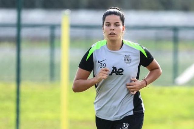 Andreia Bravo voltou a treinar-se com o plantel leonino - Foto: SPORTING CP