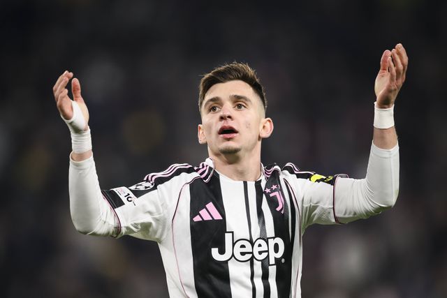 Francisco Conceição no jogo da Juventus frente ao Sporting na Champions