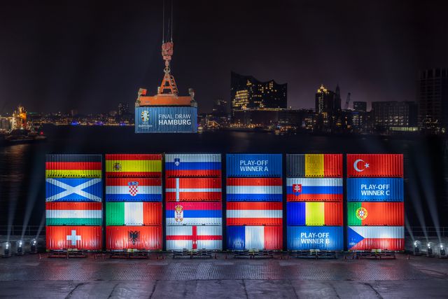 UEFA promove final do Euro-2024 em... contentores