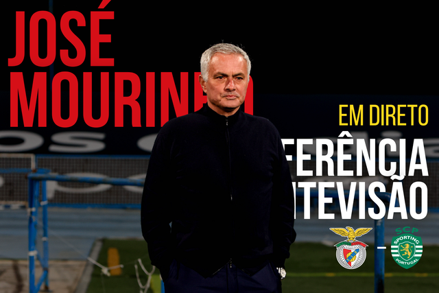 EM DIRETO: siga a antevisão de José Mourinho ao dérbi de amanhã