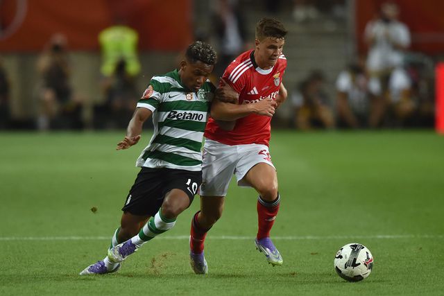 Geny Catamo e Samuel Dahl na Supertaça Cândido de Oliveira (Foto: Miguel Nunes)