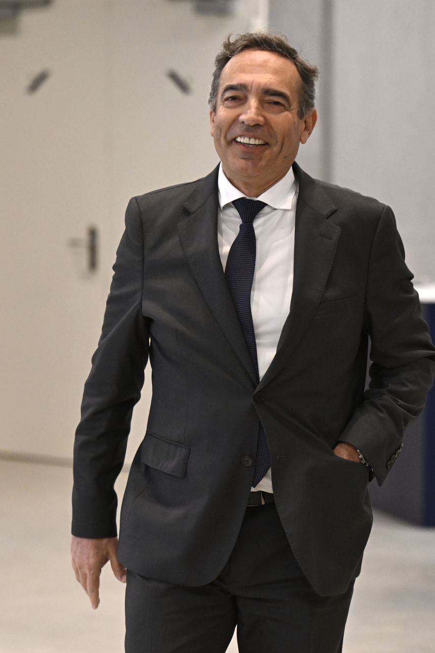 Reinaldo Teixeira, presidente da Liga, na 16.ª cimeira dos Presidentes da Liga Portuguesa de Futebol Profissional realizada esta manhã na sede da Liga Portugal, no Porto - Foto: FERNANDO VELUDO/LUSA