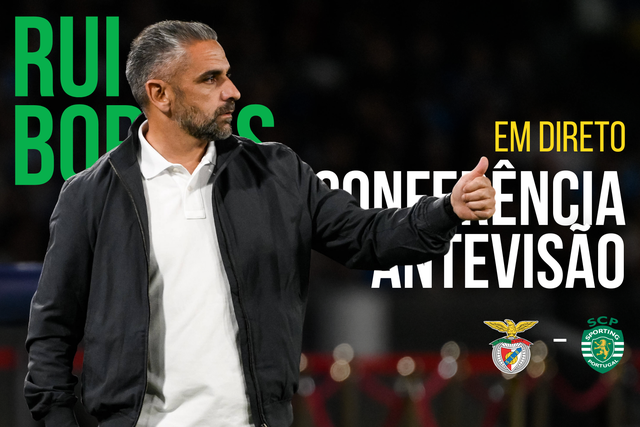 EM DIRETO: siga a antevisão de Rui Borges ao Benfica-Sporting