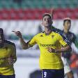 Alejandro Marqués celebra o golo marcado ao Estrela da Amadora