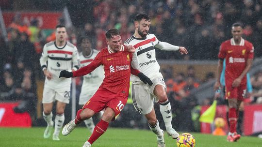 Premier League: Ruben Amorim põe travão ao líder num jogaço em Anfield