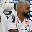 Gabigol apresentado no Santos