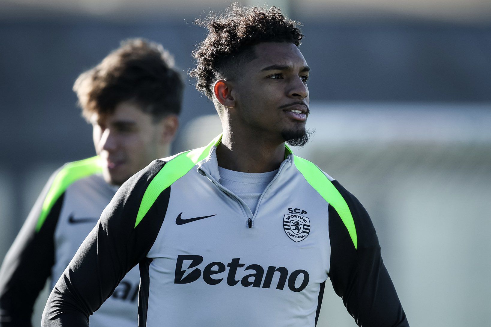 Luís Guilherme no treino desdta segunda-feira na Academia Cristiano Ronaldo, em Alcochete - Foto: SPORTING CP