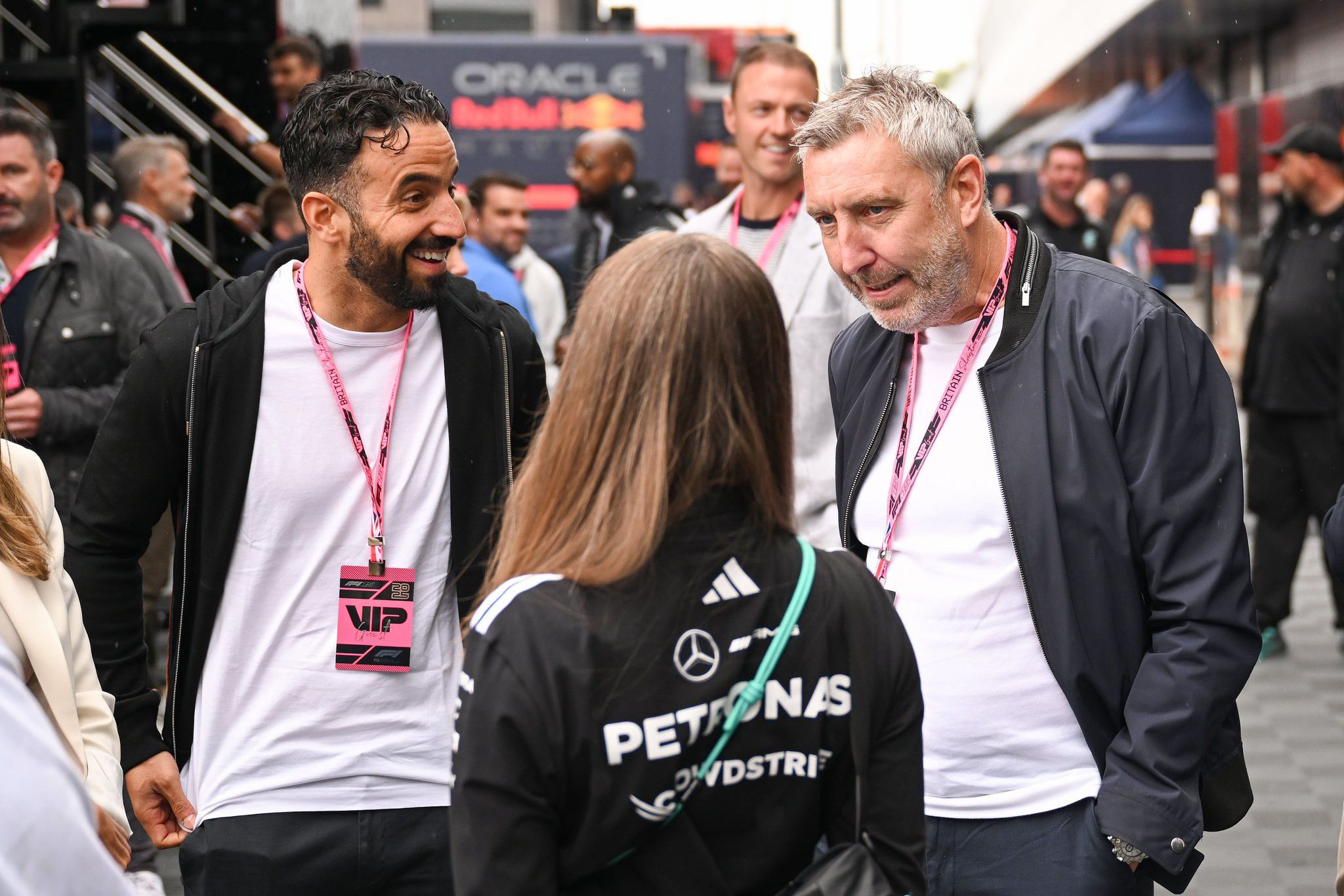 Ruben Amorim e Jason Wilcox, diretor do futebol do Manchester United, quando a relação era outra