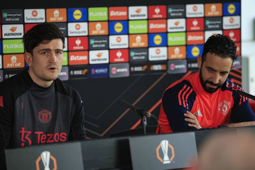 Harry Maguire e Ruben Amorim (IMAGO)